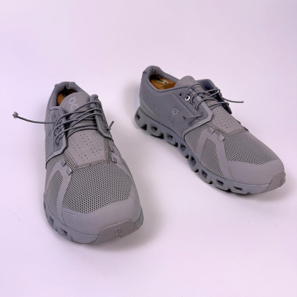 On Running Cloud 5 Mens Size 11 Grey Lightweight Breathable Sneakers 59.98025